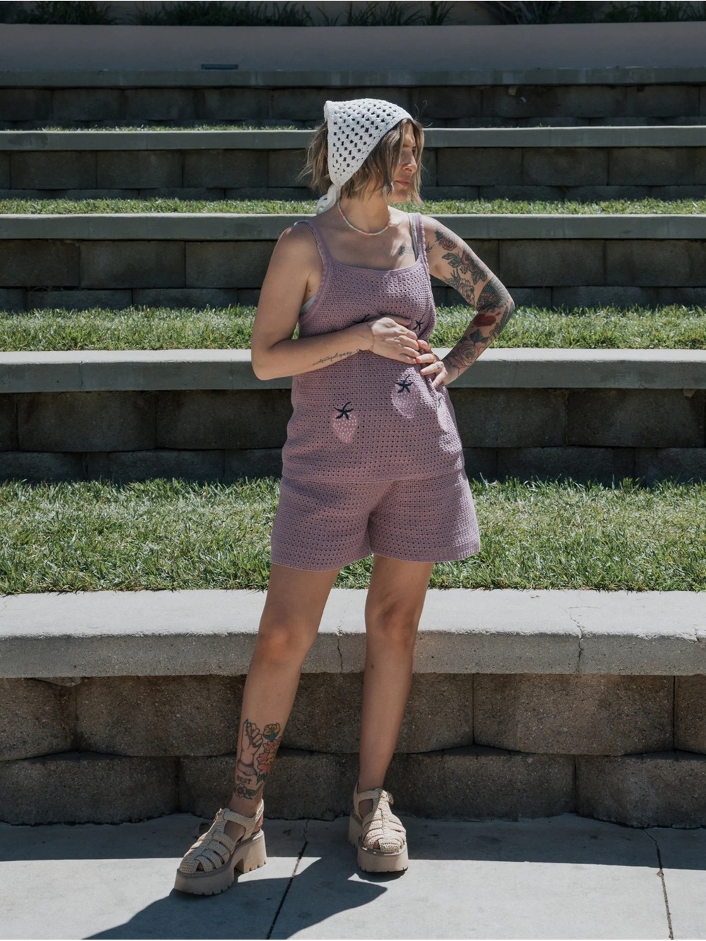 Women's Knit Short Set | Matilda